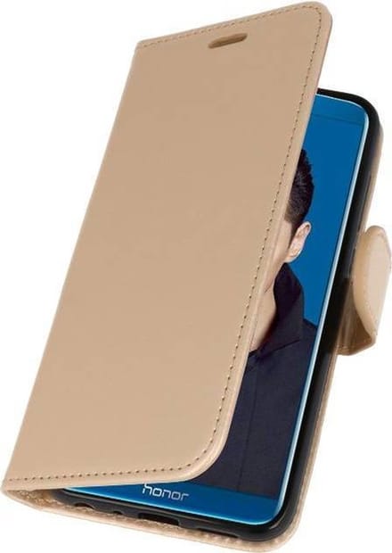 Wallet Cases Hoesje Geschikt voor Huawei Honor 9 Lite Goud
