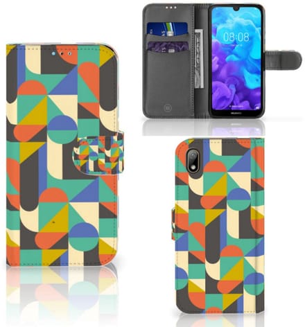 Huawei Y5 (2019) Telefoon Hoesje Funky Retro