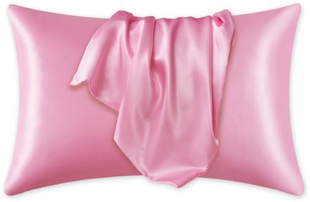 Satijnen kussensloop Roze 60 x 70 cm hoofdkussen formaat - AfricanFabs® Satin pillow case / Zijde zachte kussensloop van satijn (1 stuks)
