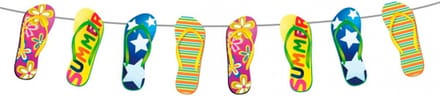 Folat Slinger met Slippers - 2x - 10m - Hawaii Party - Strandthema Feestversiering