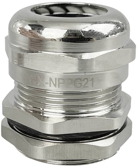 TRU COMPONENTS TC-10302888 Wartel PG21 Messing (vernikkeld) Metaal 1 stuk(s)