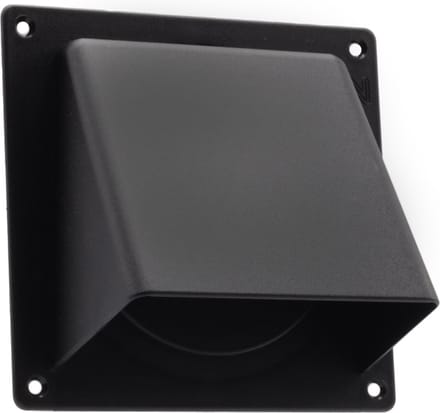 Universele gevelklep Ø100/125/110x54mm zwart