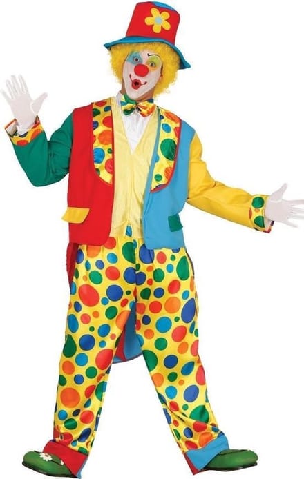 Fiestas Guirca Rokkostuum Clown Heren Polyester Maat L