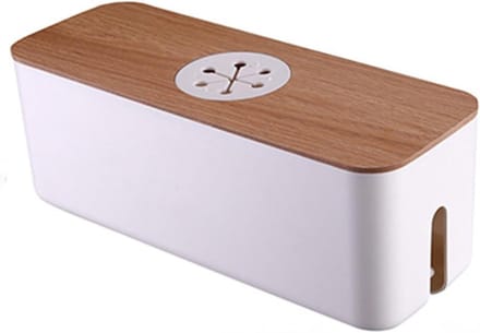 Kabeldoos - Kabel organizer - Rommel verbergen - Grote capaciteit - XL formaat - Wit