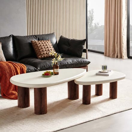 Milton & Oldbrook Salontafel Set Hagen Wit Cement