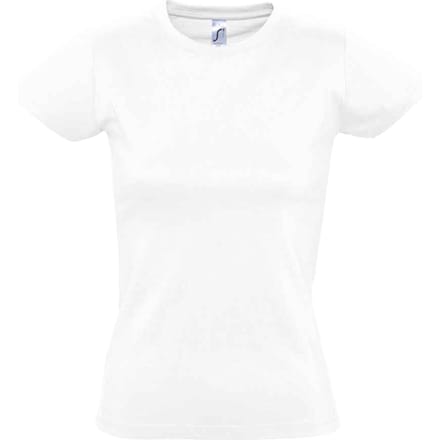 SOLS Dames/Dames Imperial T-shirt met korte mouwen (Absoluut Wit)