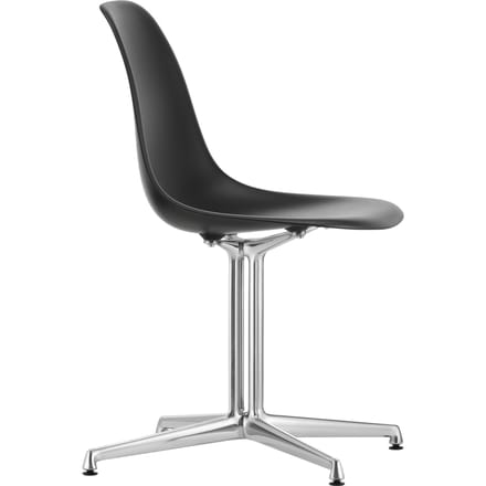 Vitra Eames Plastic Bijzetstoel DSL - diepzwart RE