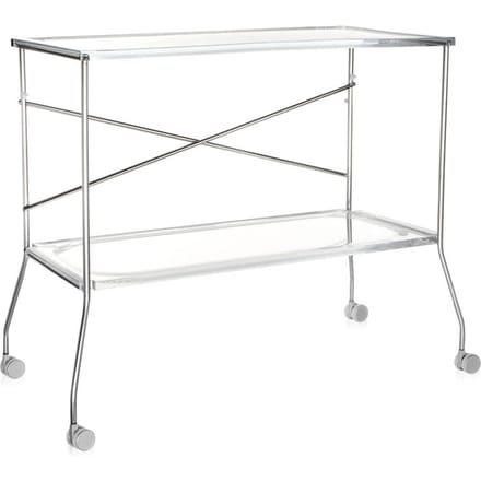 Kartell - Flip trolley - glashelder - transparant