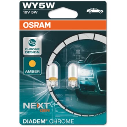 P27/7w lamp OSRAM WY5W Diadem Chrome NextGen 12V, 2 Stuk
