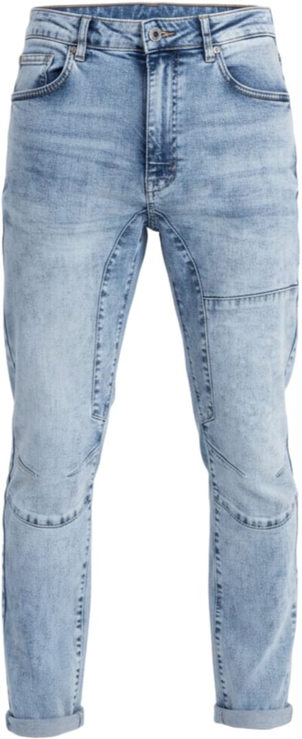 OMBRE Broek - Slim Fit - Katoen - Rits Licht Indigo L