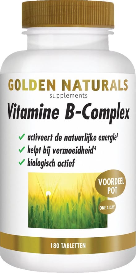 Golden Naturals Vitamine B-complex (180 veganistische tabletten)