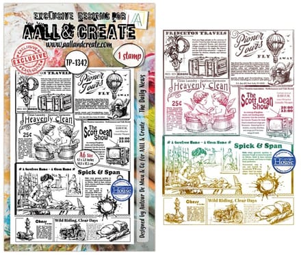 Aall & Create clearstamp A6 - The daily news