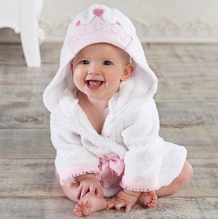 Baby badjas - Komfor - Princes - Inclusief baby borstel & kam