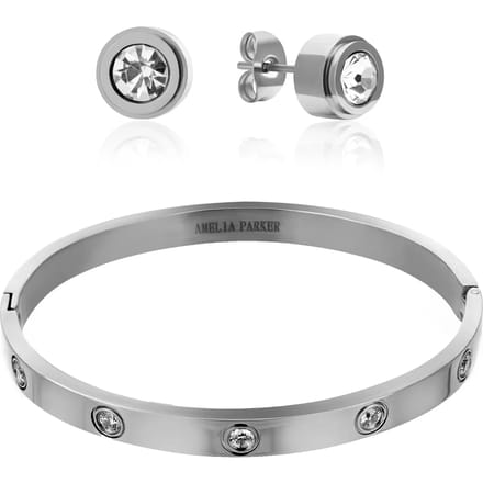 Dames armband en oorbellen set Amelia Parker Sparkle
