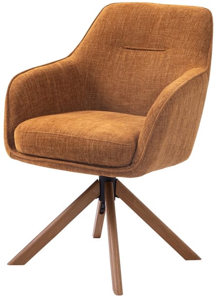 Eetkamerstoel Avola Rust/Naturel - Giga Living - Set van 2