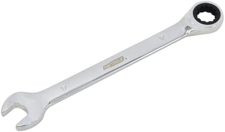 Awtools Klucze Płasko-Oczkowe - Grzechotka - Set van 6 - 8-19mm - Met Schakelknop