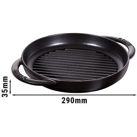 STAUB GRILL PANS - Pure Grill - Ø 230mm - Gietijzer - Zwart