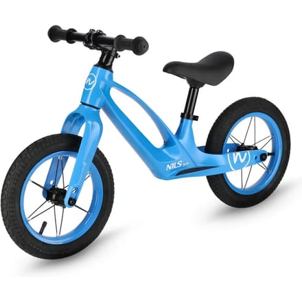 NILS FUN RB901 - Loopfiets - 12 Inch - Pompbanden - LED - Magnesiummix