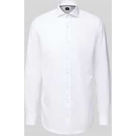 Slim fit zakelijk overhemd met extra lange mouwen