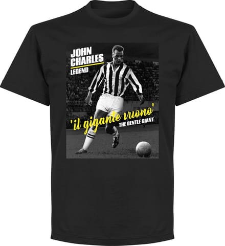John Charles Legend T-Shirt - Zwart - XL