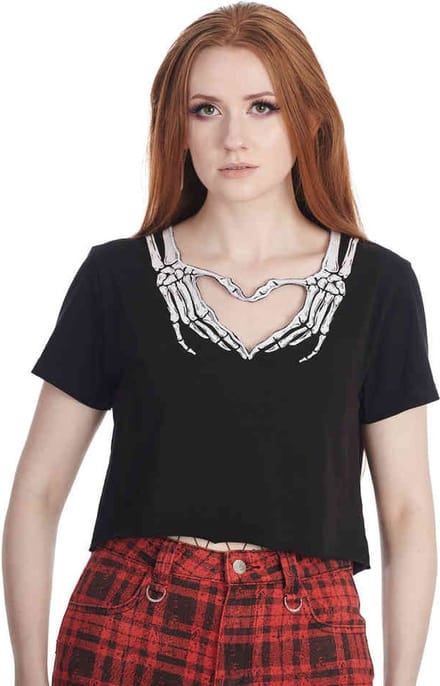 Banned - Darkest Love Top - M - Zwart