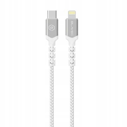Blavec Raptor Kabel USB-C naar Lightning PD 20W, 0.25m Wit