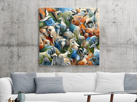 Kunstprint | Wanddecoratie | Dibond | 100 × 100 cm