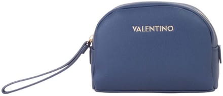 VALENTINO toilettas Fae Re Soft Cosmetic Case Blu donkerblauw