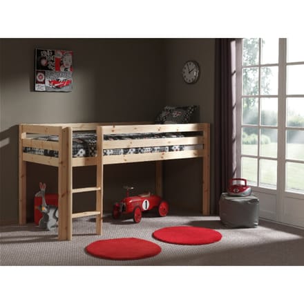 LUCEVI - Pino Halfhoogslaper met Ladder 90x200cm - Beige - H115CM