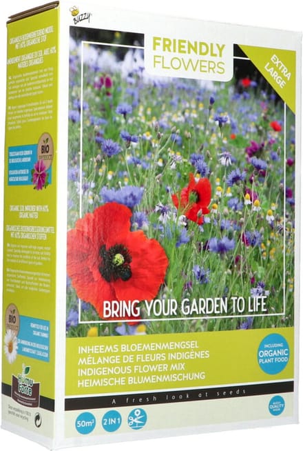 Buzzy Friendly Flowers XL Inheems 50 m² -