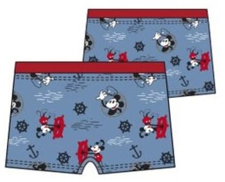 Mickey Mouse Zwembroek - Maat 128 - Blauw - Zwemboxer - Strak model