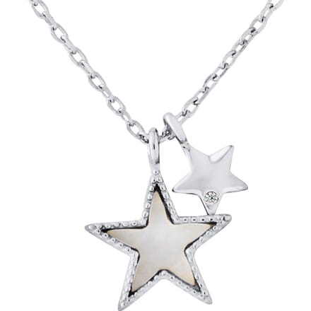 925 zilveren zirkoniumoxide ster ketting 925