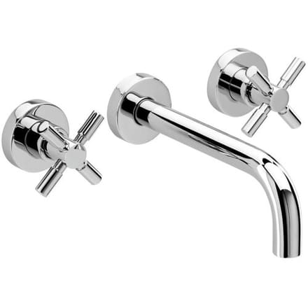 Herzbach STILO basin bridge mixer, 21 cm 14.959000.2.01