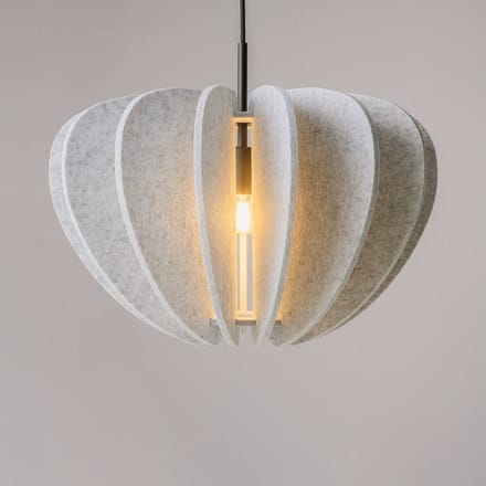 Hanglamp Maytoni Cambio, wit, Ø 47,5 cm, vilt, E27
