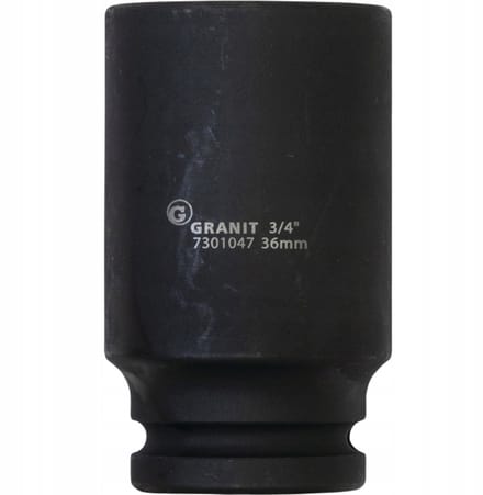 Slagdoppen 3/4", 36mm, Zeskant, Lang