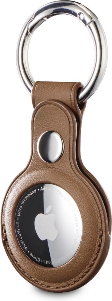 Hama Edge Protector Finest Sense Voor Apple AirTag Bruin