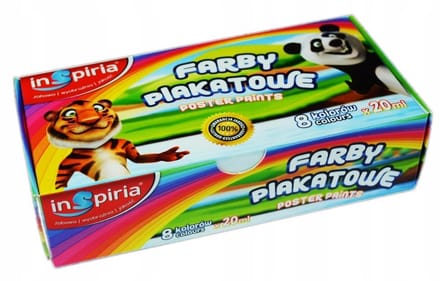 Plakkaatverf Set - 8 kleuren x 20 ml - Merkloos