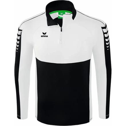 Erima Six Wings Trainingstop Kinderen - Wit / Zwart | Maat: 152