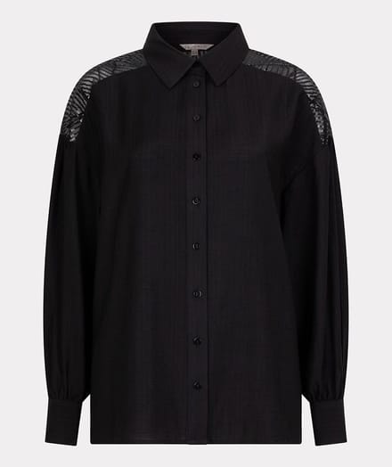 Blouse sequins yoke