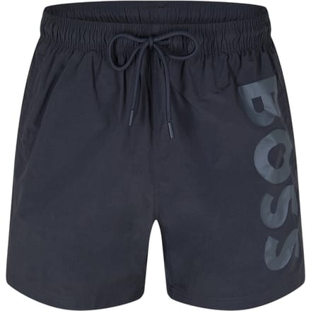 Boss Heren Octopus Bold Logo Zwemshorts (Donkergrijs)