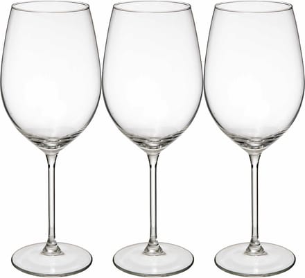 Secret de Gourmet Wijnglazen Lina - 12x stuks - chique glas - 54 CL - witte/rode/rose