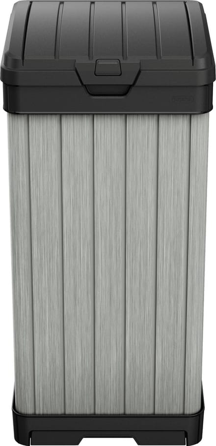 Keter - (Buiten) Prullenbak Rockford - 110 Liter - Deco Grijs