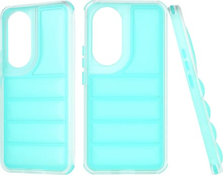 Hoesje geschikt voor HONOR 90 - Techsuit Wave Shield Shockproof Hard Case Back Cover - Turquoise