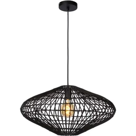Lucide Hanglamp Magali Zwart Ø56cm E27