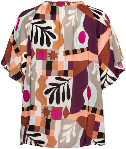 &Co Woman AXELLE ART LEAF - Top - M - Paars