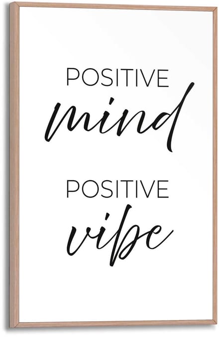 Schilderij Positive Vibes - 30 x 20 - Hout - REINDERS