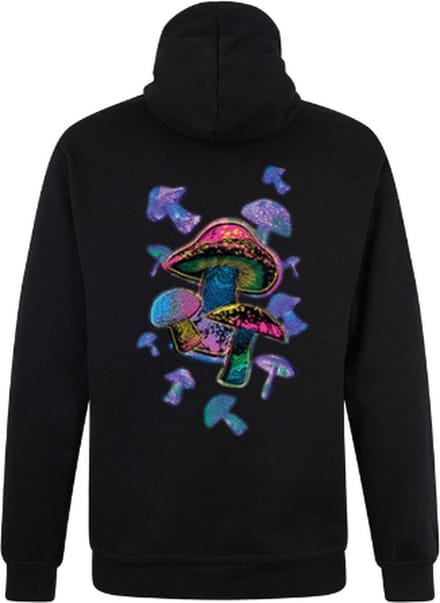 Zwarte Neon Sweater Trui Colour Mushroom M