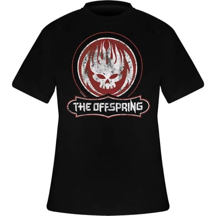 The Offspring Heren Tshirt -L- Distressed Skull Zwart