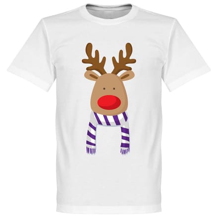 Reindeer Supporter T-Shirt - Paars/Wit - XL