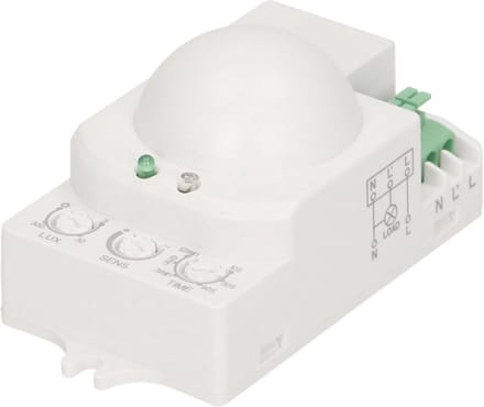 Magnetron Bewegingsmelder Binnen 360 Graden met Schemersensor en LED Ondersteuning